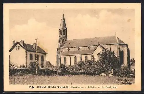 AK Saint-Sulpice-les-Feuilles, L`Église et le Presbytère