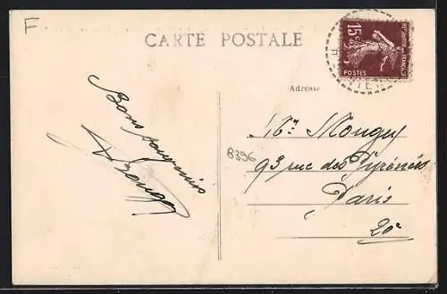 AK Saint-Auvent, Étang (32 hectares de superficie) et le village de la Pouge
