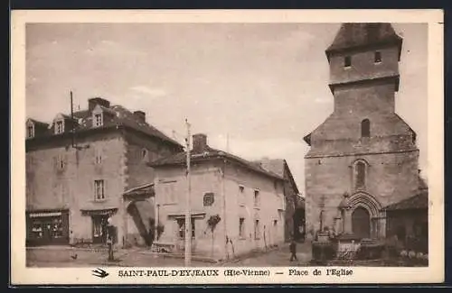 AK Saint-Paul-d`Eyjeaux, Place de l`Église