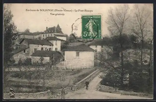 AK Solignac, Vue générale du Pont-Rompu