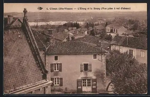 AK Cieux, L`Étang et le Bourg (Vue prise à vol d`oiseau)