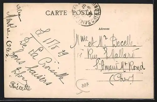 AK La Croisille-sur-Briance, Vue générale du village en Haute-Vienne