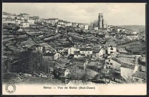 AK Bellac, Vue de Bellac (Sud-Ouest)