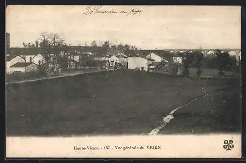 AK Vigen, Vue générale du village et du viaduc