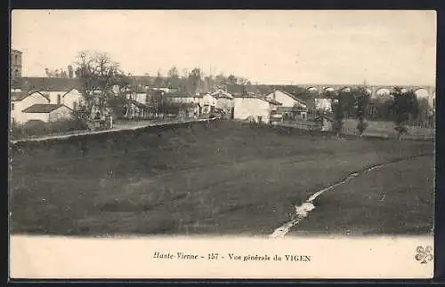 AK Vigen, Vue générale du village et du viaduc en arrière-plan