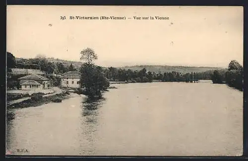 AK Saint-Victurnien, Vue sur la Vienne