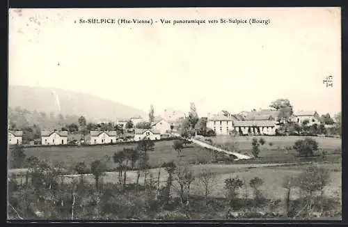 AK St-Sulpice, Vue panoramique vers le bourg