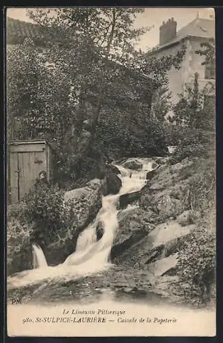 AK Saint-Sulpice-Laurière, Cascade de la Papeterie