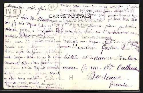 AK Saint-Mathieu, Route de Limoges à l`aurore