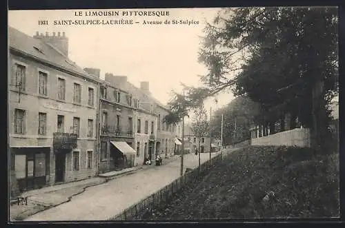 AK Saint-Sulpice-Laurière, Avenue de St-Sulpice