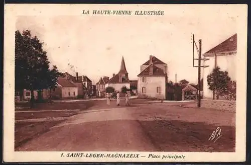 AK Saint-Léger-Magnazeix, Place principale