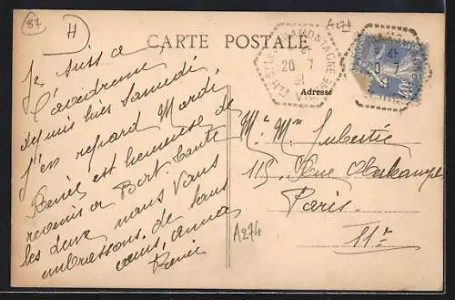 AK Saint-Léger-la-Montagne, Tour du Château avec enfants jouant devant les arbres