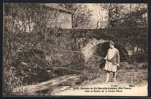 AK Saint-Sornin-Leulac, Pont et Moulin de la Grosse Pierre