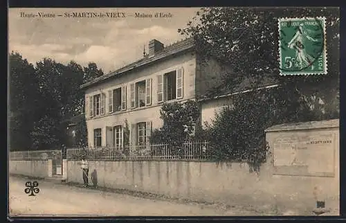 AK Saint-Martin-le-Vieux, Maison d`école