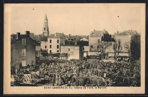 AK Saint-Léonard, Champ de Foire, le Marché