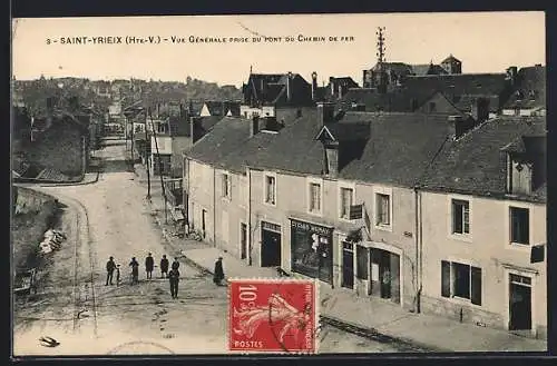 AK Saint-Yrieix, Vue générale prise du pont du chemin de fer