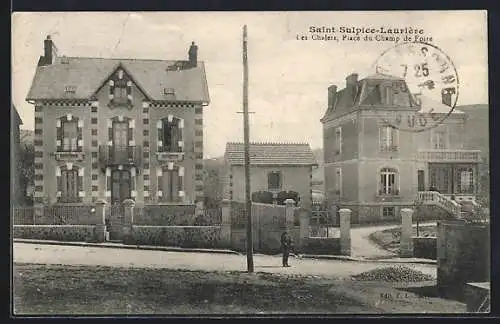 AK Saint-Sulpice-Laurière, Les Chalets, Place du Champ de Foire