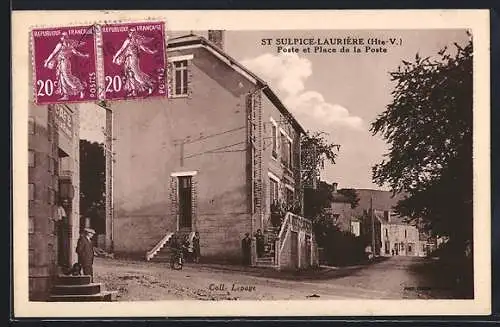 AK Saint-Sulpice-Laurière, Poste et Place de la Poste