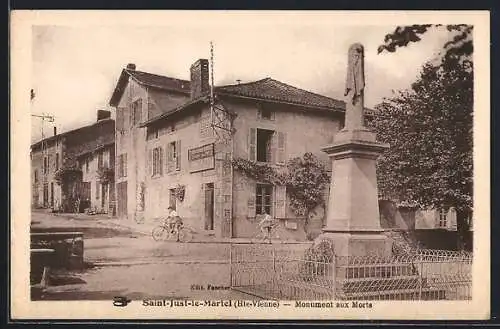 AK Saint-Just-le-Martel, Monument aux Morts