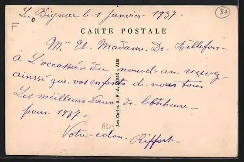 AK Saint-Bonnet-de-Bellac, Rue Principale