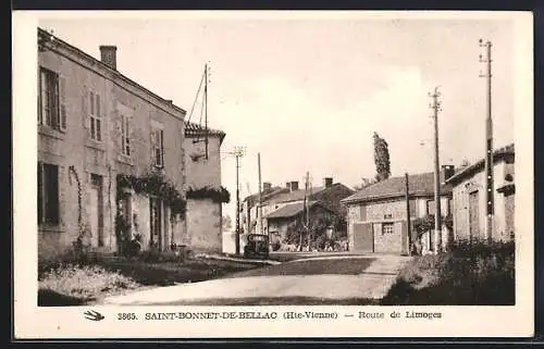 AK Saint-Bonnet-de-Bellac, Route de Limoges