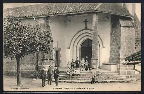 AK Saint-Auvent, Entrée de l`Église