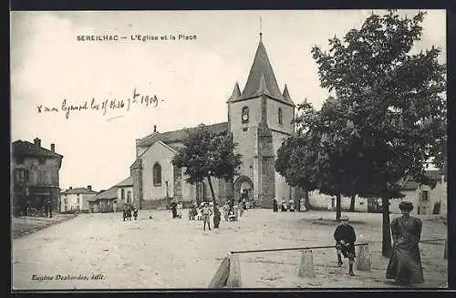 AK Sereilhac, L`église et la place