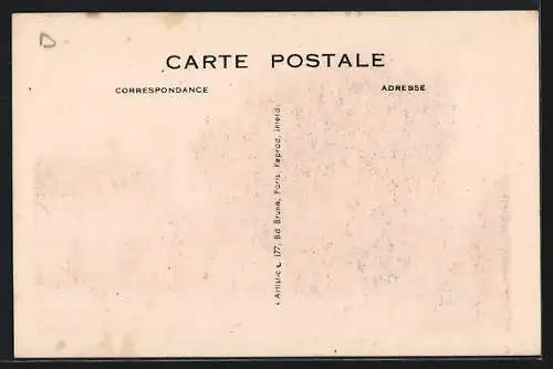 AK Jouac, La Place et la Poste