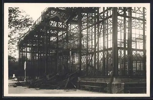 AK München, Glaspalast nach dem Brand 06.06.1931