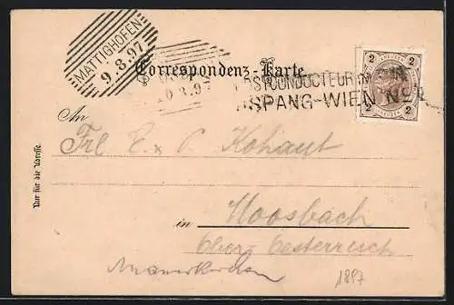 Lithographie Seebenstein, Türkensturz, Kirche mit Bergschloss, Parkschloss, Ortsansicht