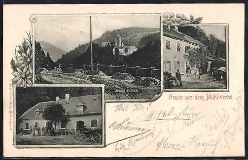 AK Kirchschlag bei Linz, Gasthaus Wildberg, Schloss Wildberg, Gasthaus zur Pfeife