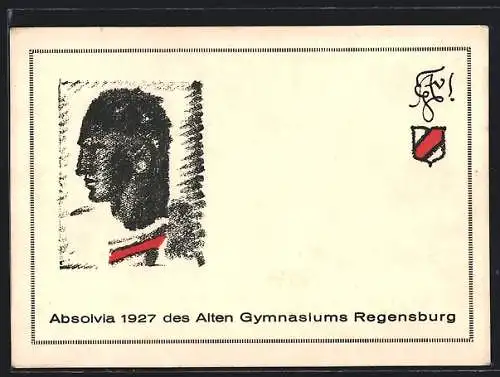 AK Regensburg, Absolvia 1927 des Alten Gymnasiums