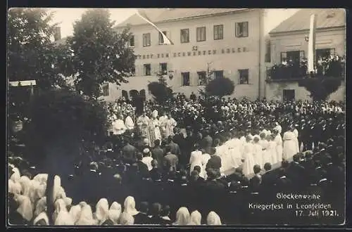 AK Leonfelden, Glockenweihe und Kriegerfest 17.07.1921