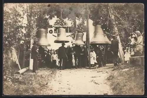 Foto-AK Pischelsdorf, Erinnerung an die Glockenweihe