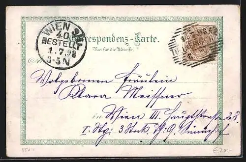 Lithographie Pressbaum, Kirche & Schule, Denkmal Kaiser Joseph II., Ortsansicht