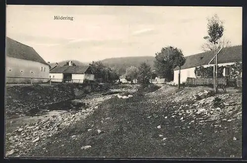 AK Horn /N.-Oe., Mödring, Partie am Fluss