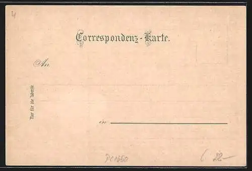Lithographie Gosausee, Gasthaus Schmiede, Blick zu Donnerkogln und Dachstein