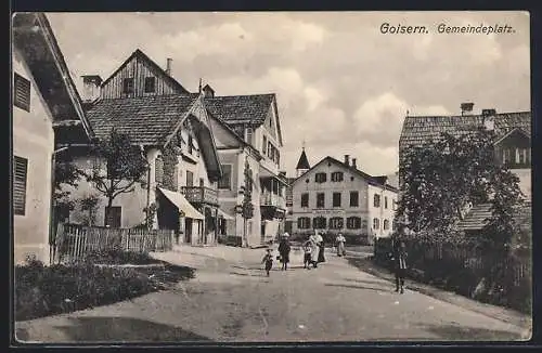 AK Goisern, Partie am Gemeindeplatz