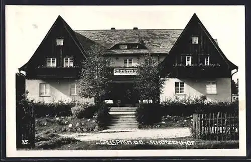 AK Gallspach, Gasthaus Schützenhof, Frontalansicht