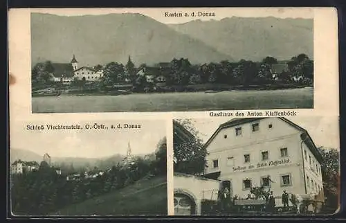 AK Kasten a. d. Donau, Schloss Viechtenstein, Gasthaus Anton Klaffenböck