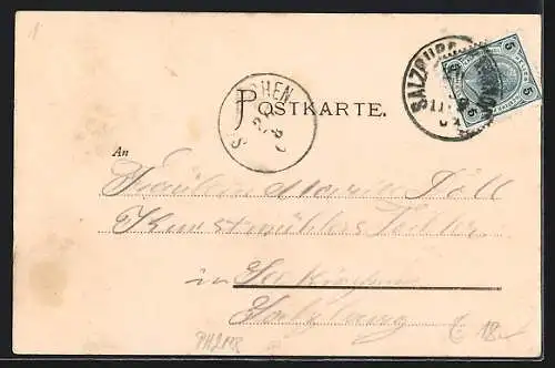 AK Franking, Niedermüllers Gasthaus und Rietzingers Handlung