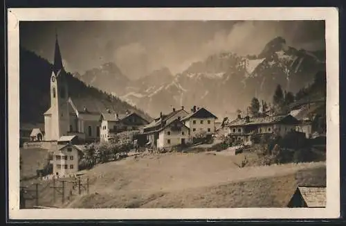 AK Reith bei Seefeld, Ortsansicht mit Kirche