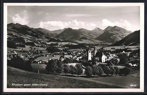 AK Kitzbühel /Tirol, Stadtansicht gegen Süden