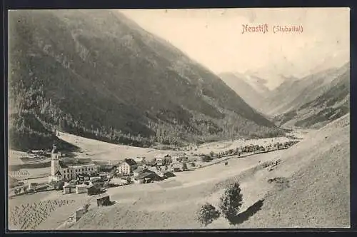 AK Neustift im Stubaital, Alpenpanorama