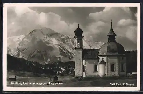 AK Seefeld /Tirol, Seekapelle gegen Hocheder