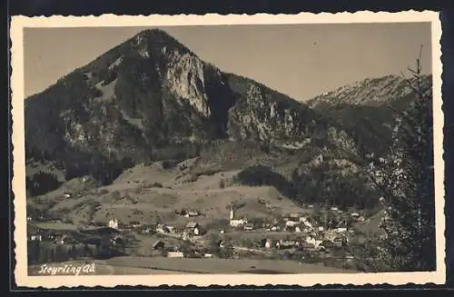 AK Steyrling /O.Ö., Gesamtansicht von einen Berg aus