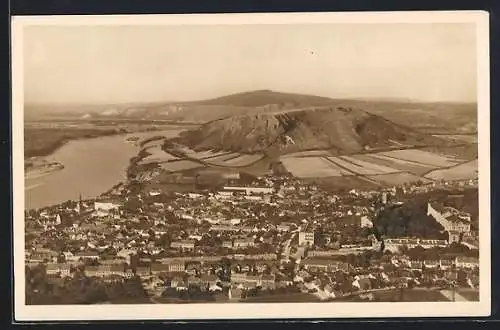 AK Hainburg a. d. Donau, Blick vom Hundsheimerkogel