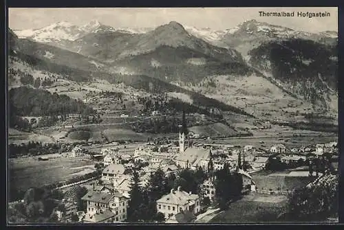 AK Hofgastein, Totalansicht mit Thermalbad