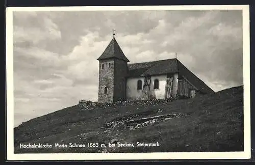 AK Seckau /Steiermark, Hochalmkirche Maria Schnee