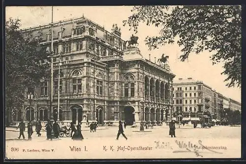 AK Wien, K. K. Hof-Operntheater, Kärntnerring